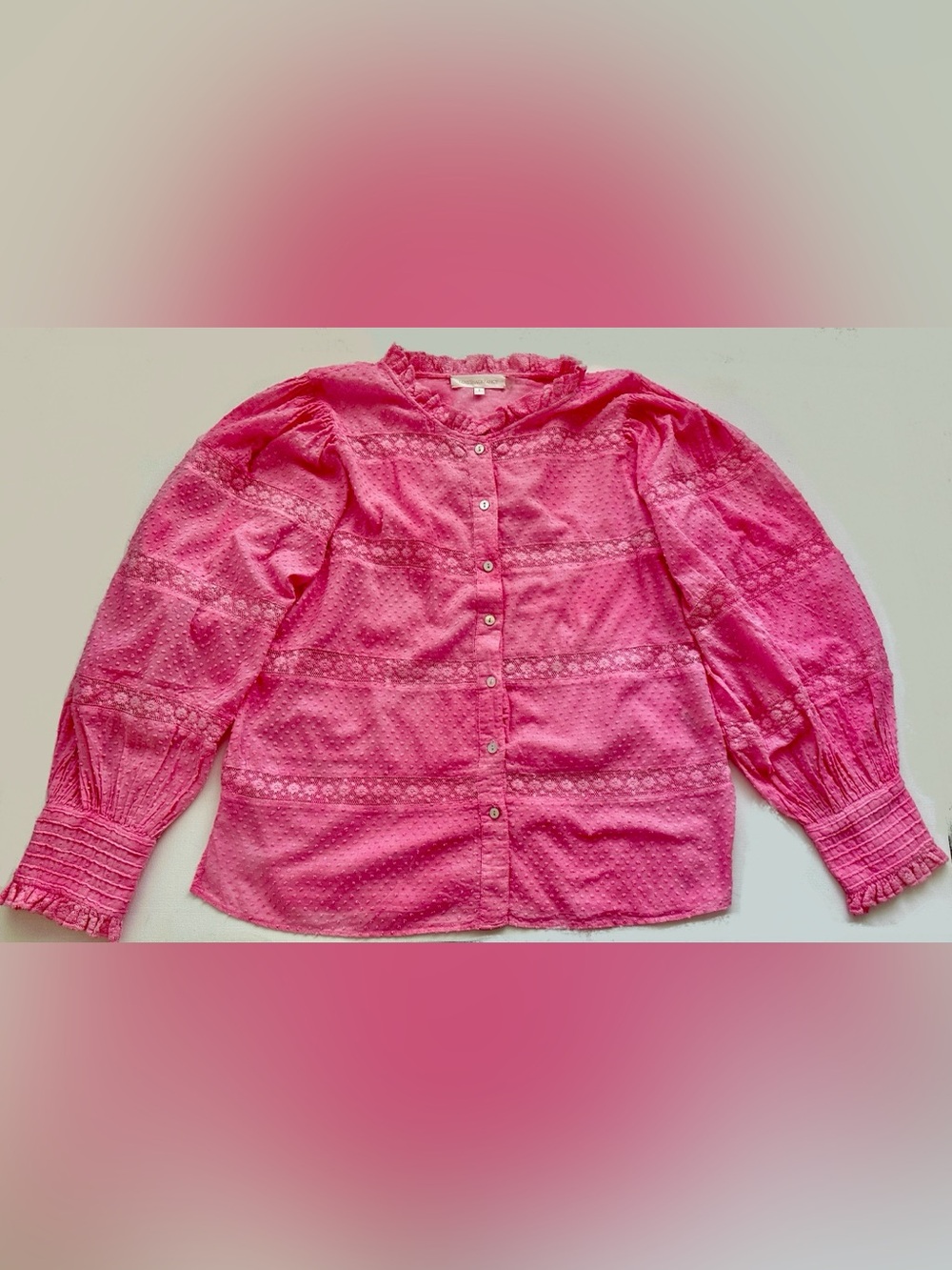 LoveShackFancy women’s. It is characterized by its feminine details.  Size S.